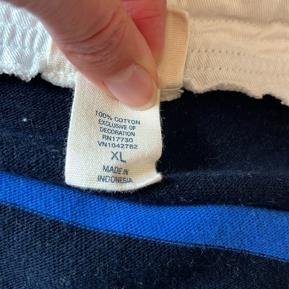 Converse Blue Striped Wrap Skirt - Picture 5 of 8